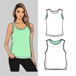 light green tank top image